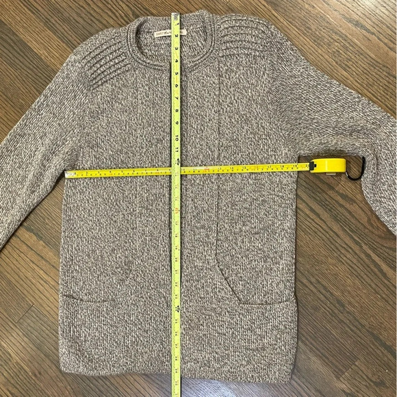 Simply Natural Linda Ebel Cape Alpaca Blend Cardigan OS MELANGE TAN - Picture 8 of 12